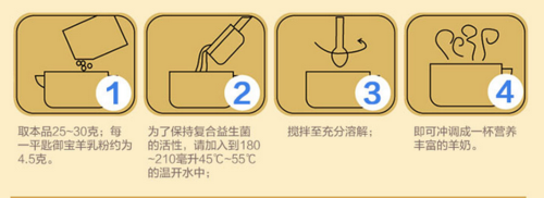 御宝配方羊奶粉冲泡方法 御宝配方羊奶粉冲泡方法